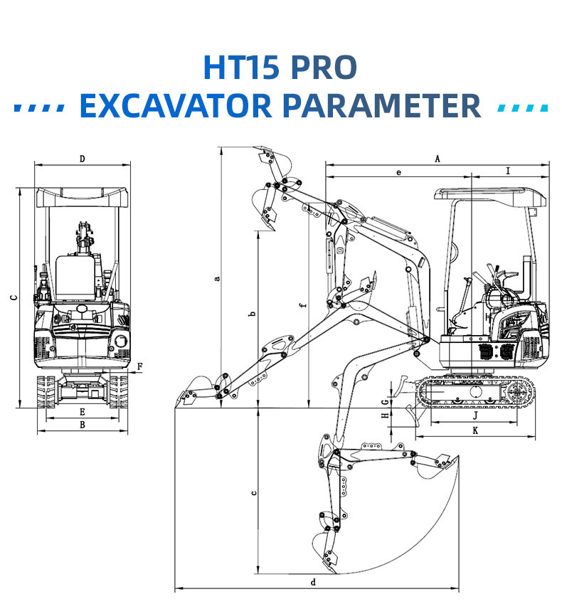 HT15pro Minibagger