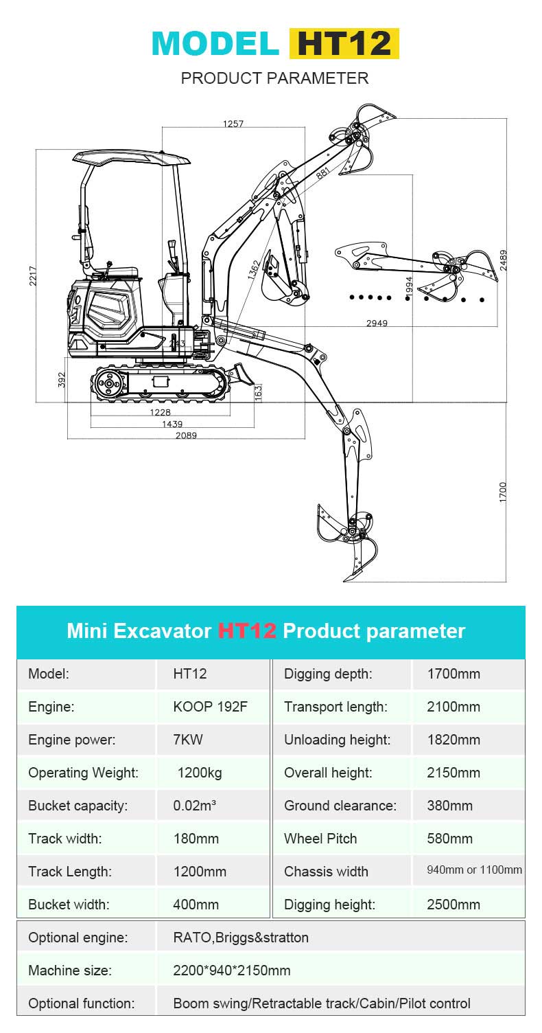 HT12 Minibagger 